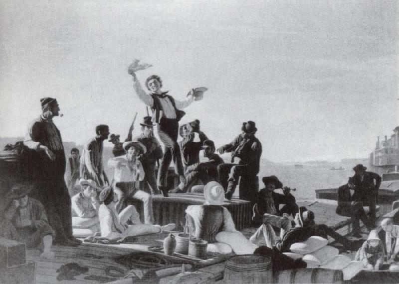 George Caleb Bingham Die Frohhichen Bootsleute oil painting image
